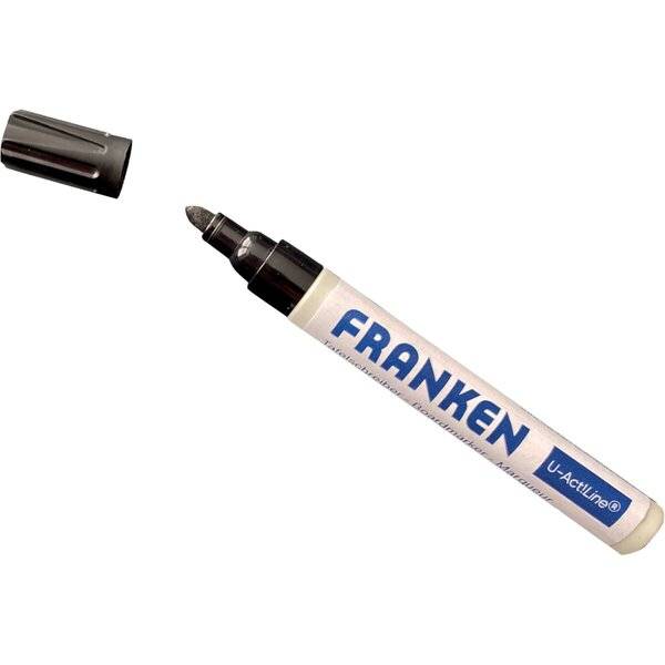Whiteboardmarker U-Act! Rundspitze 3mm schwarz 4 Stück