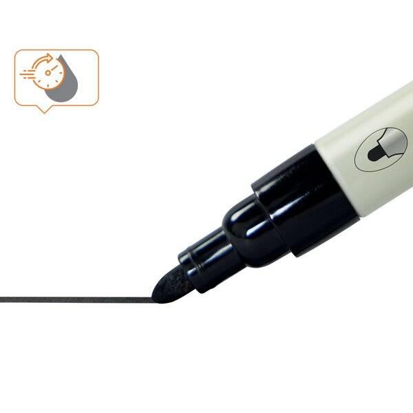 Whiteboardmarker 3mm schwarz 4 Stück
