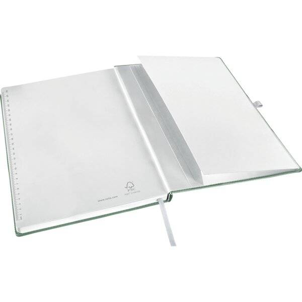 Notizbuch Style HC A4 kariert seladon grün