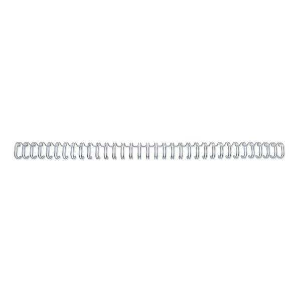 Drahtbinderücken WireBind 2:1 No16 silber 200 Stück