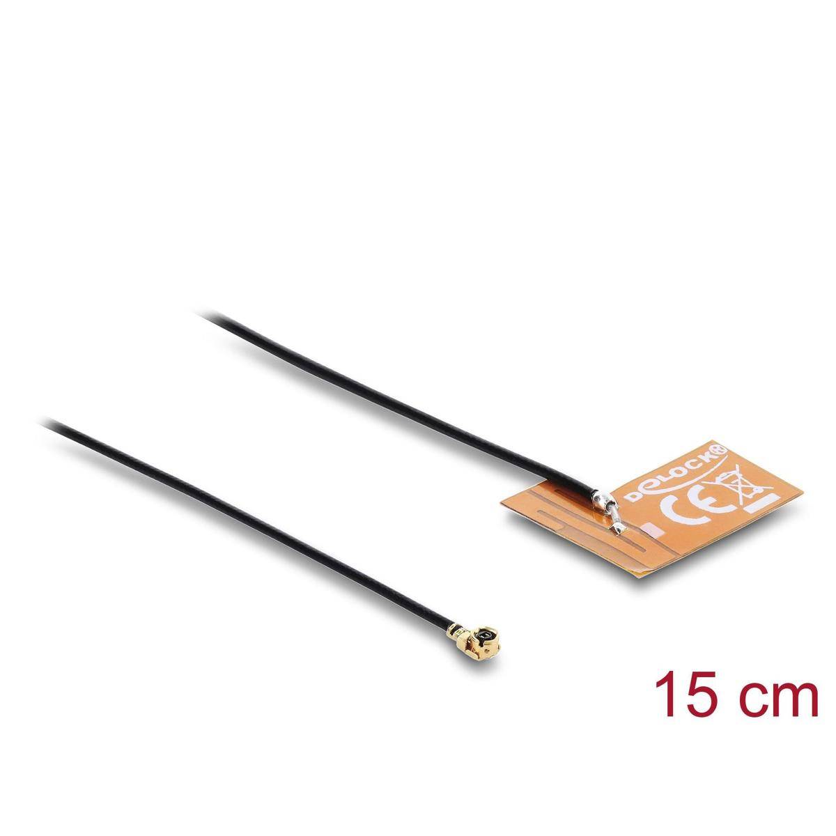 90695 - Delock WiFi 2,4 GHz Antenne mit I-PEX MHF® I Stecker, 2 - 3 dBi, FPC, Klebemontage, 15 cm