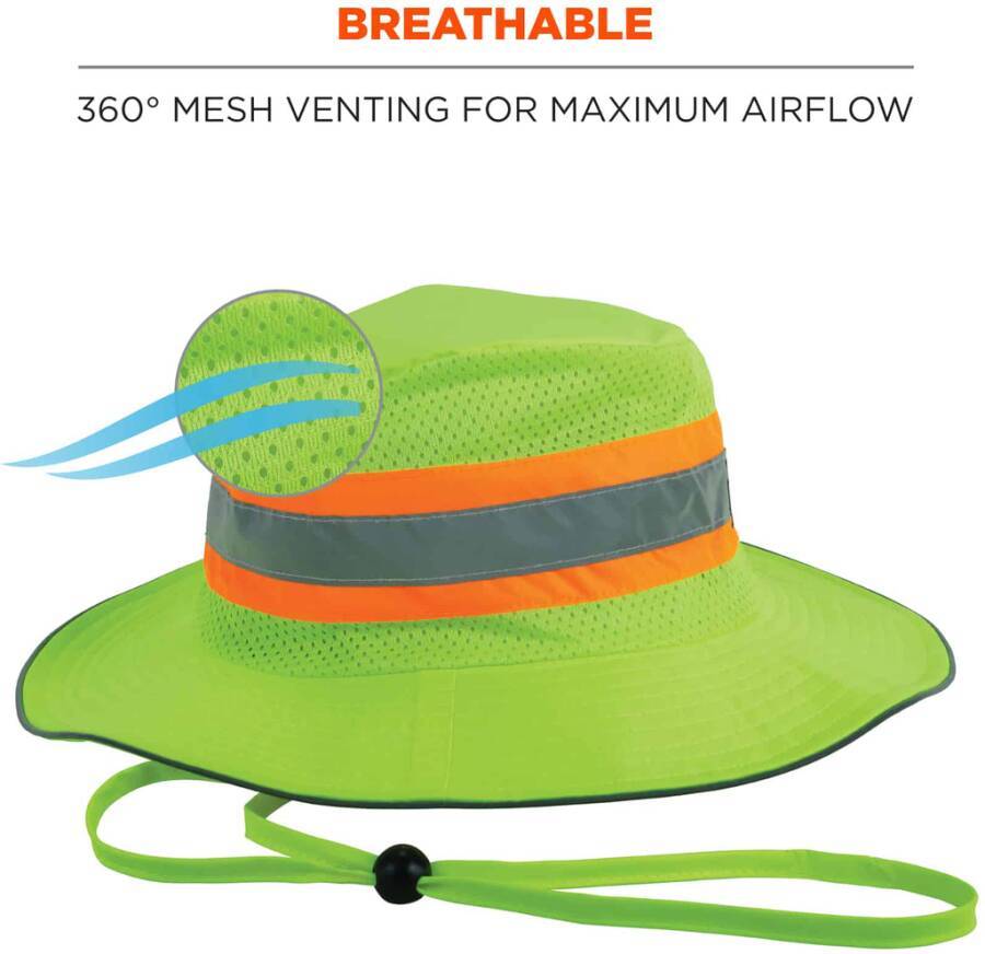 Kühlender Sonnenhut Microfaser 12594 Größe 64 Farbe warngelb / orange / grau Lichtschutzfaktor 50+