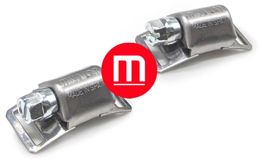 Schlauchschellen-System Edelstahl A2 (W4) 0304726 Typ Schellenköpfe Breite 8 mm Länge - m