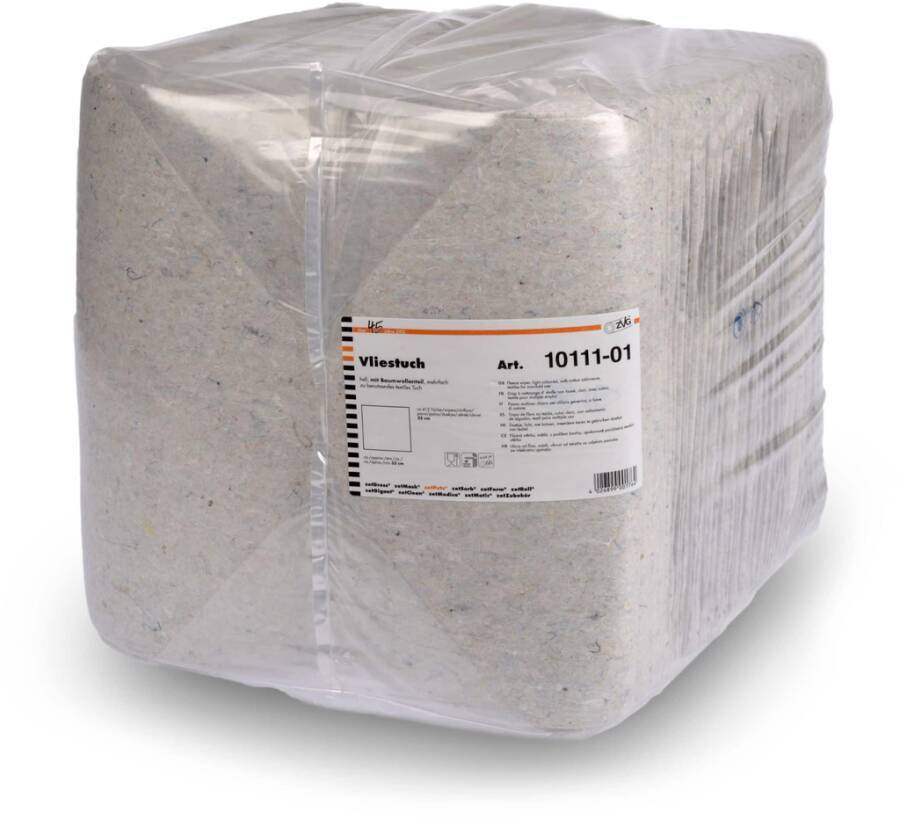 Vliestücher 89610A Farbe hell Abmessung Tuch 33x35 cm Inhalt VE 8,1 kg Anzahl Tücher 415 pro VE