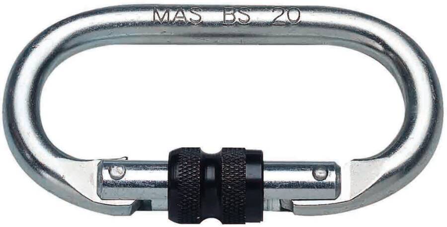 Bersteigerhaken MAS BS 52501 Größe 100 x 60 mm Typ BS 20 Verschluss Schraube