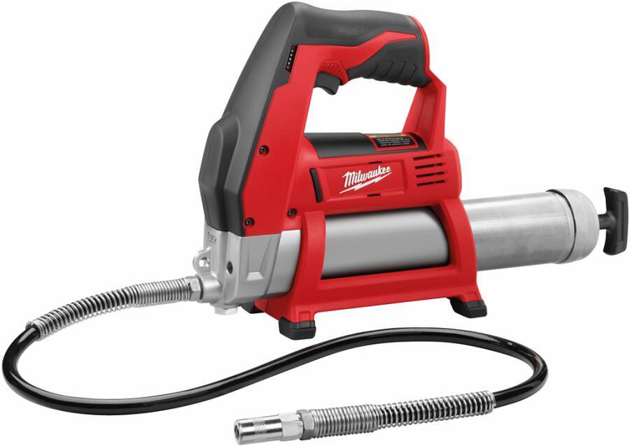 Akku-Fettpresse M12GG-0 4933440435 Typ Solo Lieferumfang ohne Akku, ohne Ladegerät, flexibler 144 mm Schmierschlauch mit