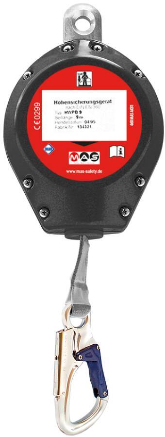 Höhensicherungsgeräte ACB und HSG MAS 51503-B Seillänge 3,5 m Ausführung Gurtband, im Kunststoffgehäuse DIN -