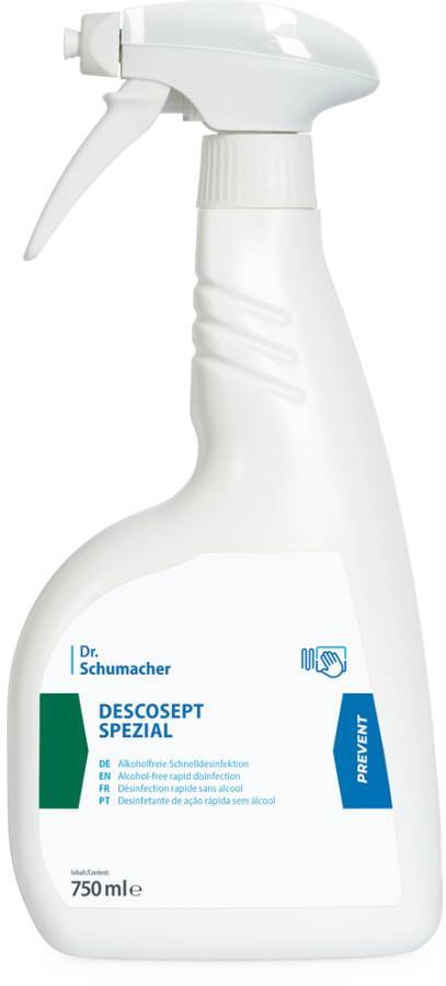 Flächendesinfektion DESCOSEPT SPEZIAL alkoholfrei, für Flächen und Inventar 00-208-0075 Inhalt 0,75 l Gebinde Sprühflasc