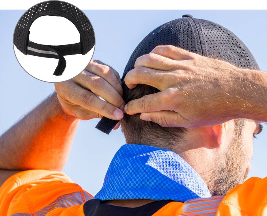 Kühlendes Basecap 12604 Größe Uni Farbe schwarz
