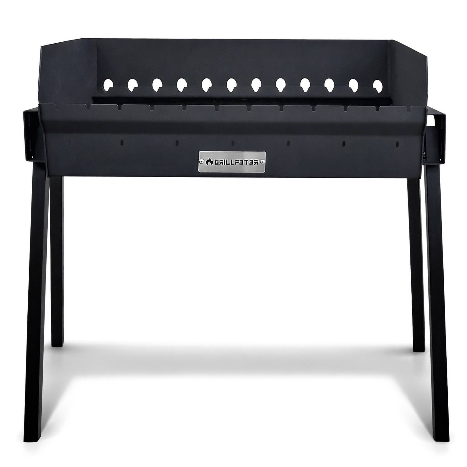 Profi Mangal Bulat 70 Schaschlikgrill 3mm Deckel Ablagen Gitter Rama