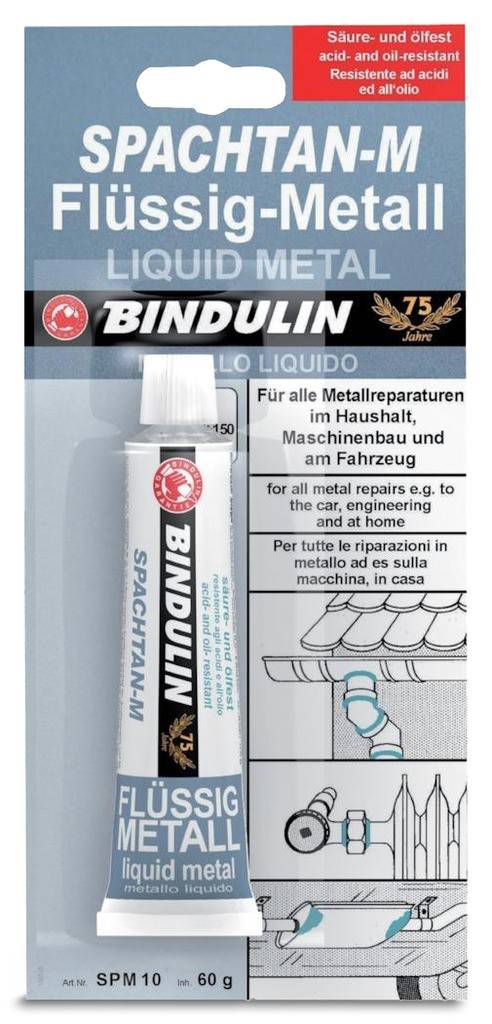 Spachtan-M Flüssig MetallProduktbeschreibung Einfach zu verarbeitender 1-Komponenten-Spachtel Für alle Metallreparaturen im Haushalt, Maschine