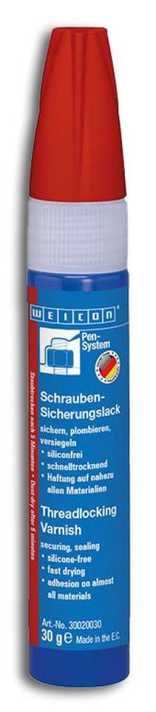 Weicon SchraubensicherungslackProdukteigenschaften Lösemittelhaltig und schnelltrocknend Gute Haftung auf nahezu allen Materialien Gute Best