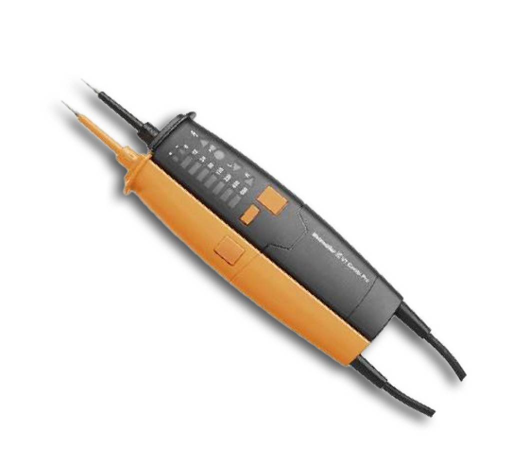 Spannungsprüfer VT Combi ProAusführungGeprüft und zugelassen nach EN/IEC 61243-32015-08 VDE 0682-401, zweipolig. Gehäuse aus schlag- und bruchfest
