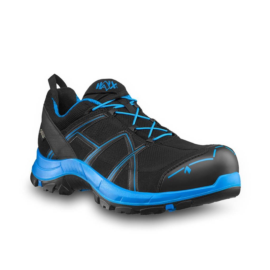 HAIX Sicherheitshalbschuh BLACK EAGLE Safety 40.1 low/black-blue S3 ESD Gr.42 - UK 8.0Obermaterial Mikrofaser/Textil Kombination.Innenfutter
