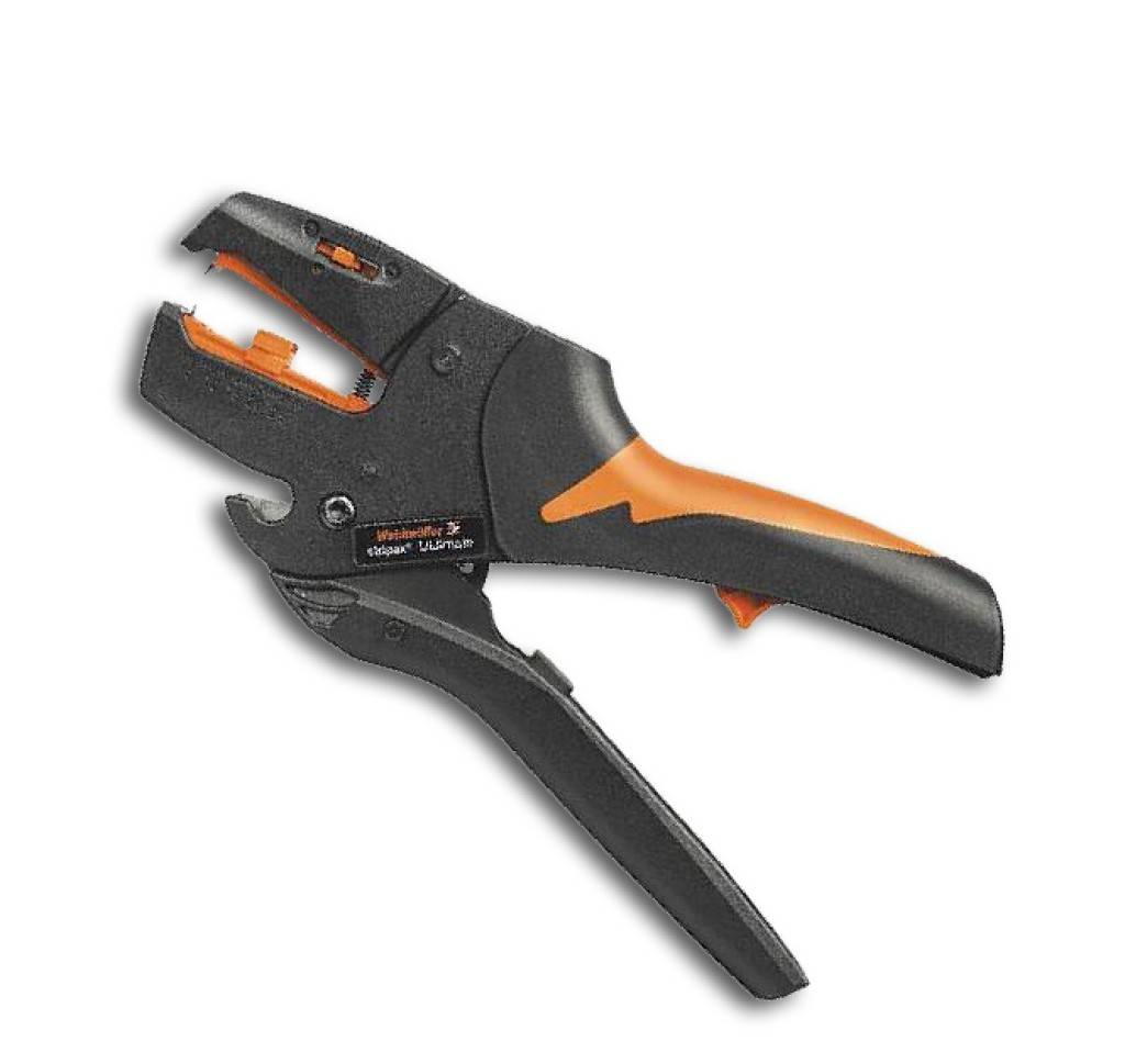 Automatische Abisolierzange STRIPAX Ultimate, 0,256 mmAusführungAus glasfaserverstärktem Kunststoff, die V-Messer passen sich automatisch dem Kabel-