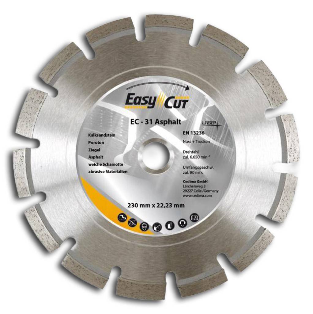 Kreissägeblatt mit der Bezeichnung „Easy Cut EC-31 Asphalt