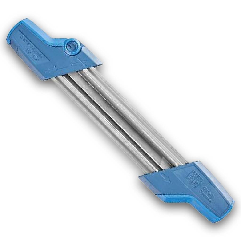 Kettensägeschärfgerät CHAIN SHARP CS-XAnwendungZum Feilen der Zähne und Tiefenbegrenzer von Hand in einem Arbeitsgang. Das Schärfen von Hand ist