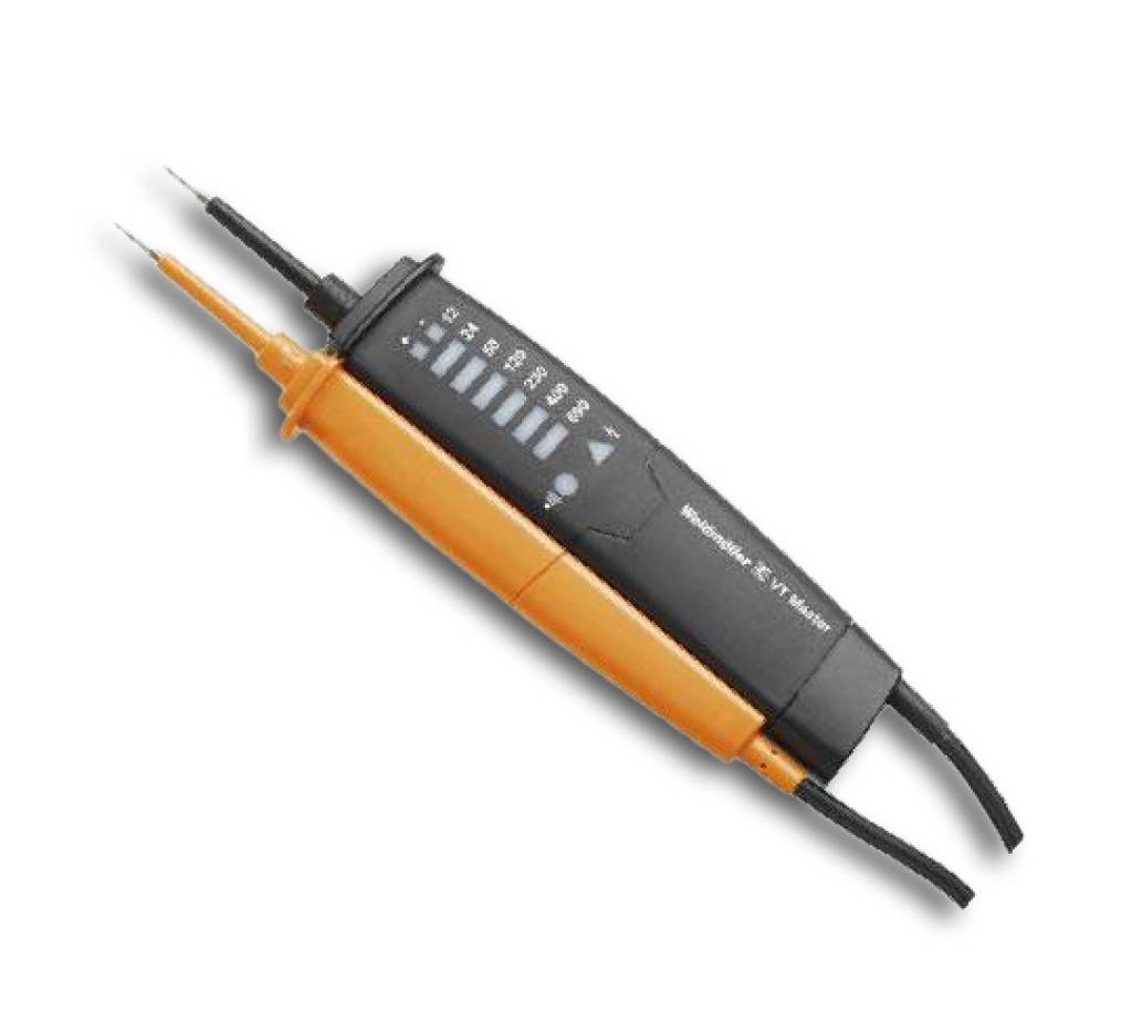 Spannungsprüfer VT MasterAusführungGeprüft und zugelassen nach EN/IEC 61243-32015-08 VDE 0682-401, zweipolig. Gehäuse aus schlag- und bruchfestem