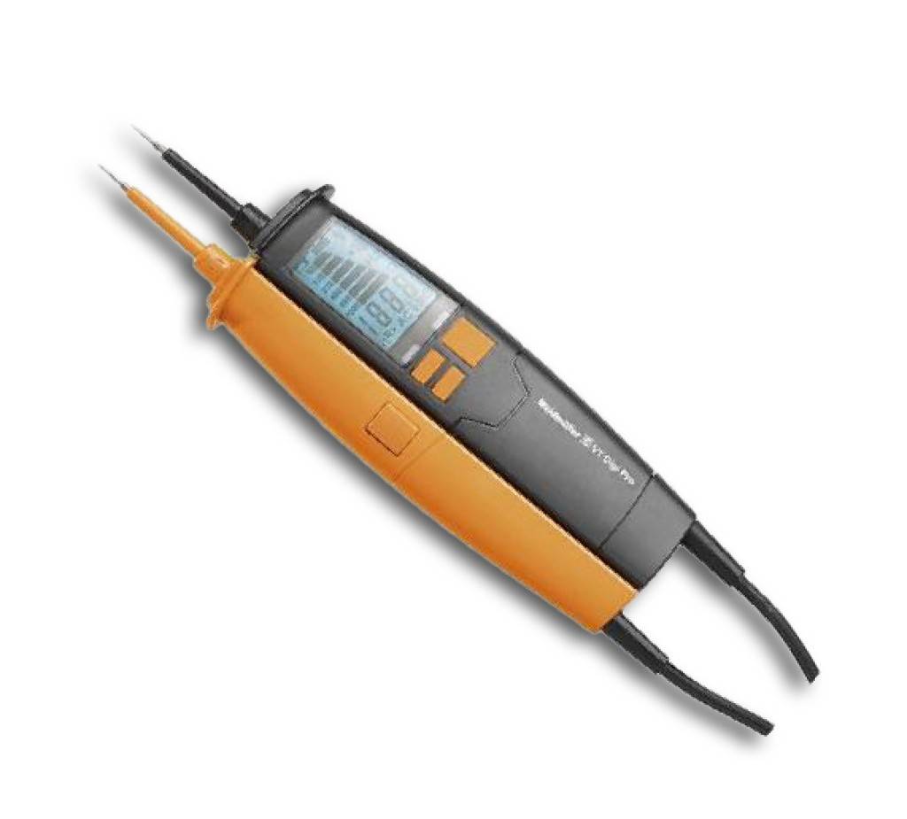Spannungsprüfer VT Digi ProAusführungGeprüft und zugelassen nach EN/IEC 61243-32015-08 VDE 0682-401, zweipolig. Gehäuse aus schlag- und bruchfeste