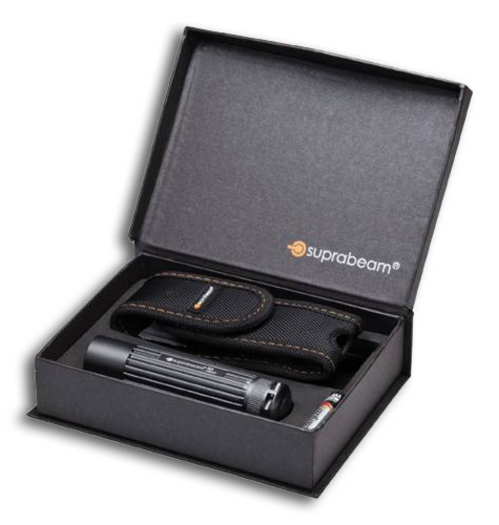 LED-Taschenlampe Q3Ausführung Aus eloxiertem Aluminium, spritzwassergeschützt. Mit goldbeschichteten Kontakten. Hyperfocus�, mit Hoch- und Niedrig