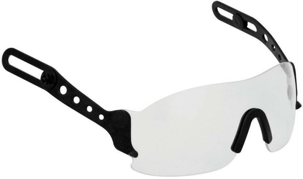Schutzbrille zu Schutzhelm EVO3 und EVOLiteEigenschaften Einfach am Helm anbringbar/innerhalb der Helmschale Beschlagfrei Einstellbar in Höh