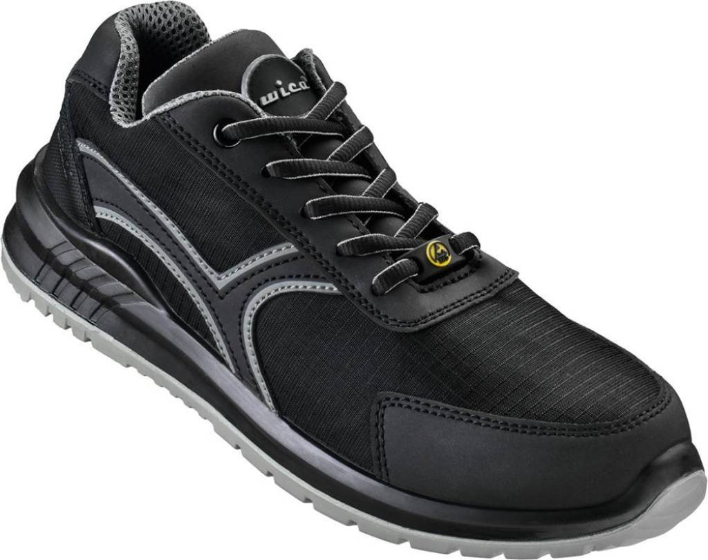 Sicherheitshalbschuh Sassnitz Nuovo, S1P FO SR ESDZulassung/Norm EN ISO 20345 S1P FO SR ESDEigenschaften Ergonomisch geformter, gepolsterter Schaft