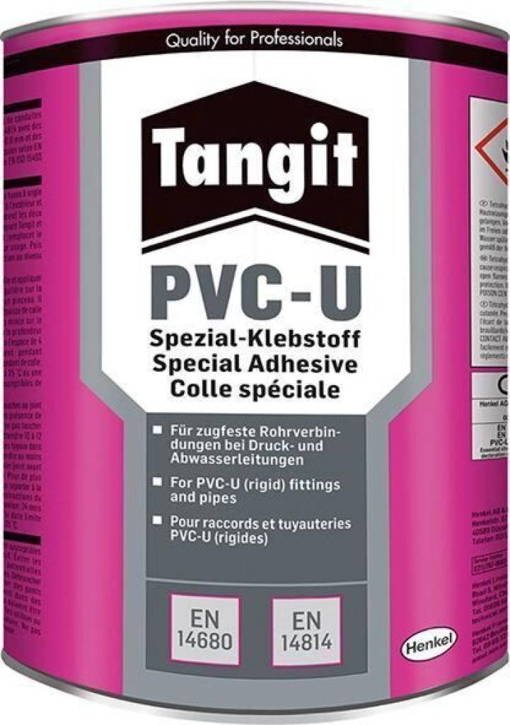 Tangit Spezial-Kleber für PVC-U PVC-Klebstoff auf Tetrahydrofuran THF-stabilisiert Basis Für längskraftschlüssige Verbindungen von Druckrohr