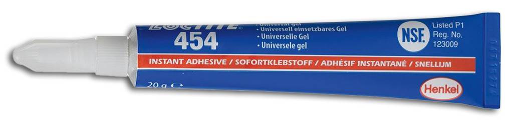 Loctite 454 Sekunden-Klebstoff-Gel Universell einsetzbarer gelförmiger Sofortklebstoff Schnelle Klebungen mit einer Vielzahl von Materialien, u
