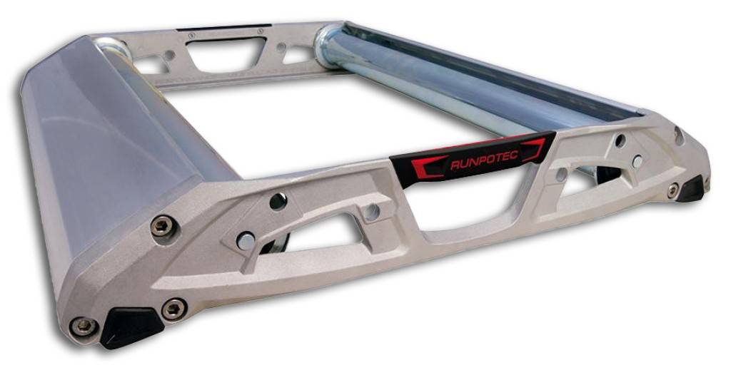 Kabeltrommelabroller PROAus Aluminium-Druckguss und StranggusVerstellbare Tragwalzen für Trommeln bis max. Ø 1 MeterRobuste, geschlossene Tragwalzen