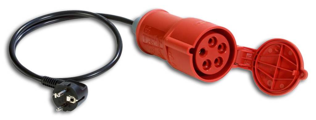 Messadapter für 3-phasige VerbraucherAusführung Zur Messung von Spannung/ Phasenfolge, Drehfeldrichtungsanzeige und Frequenz.