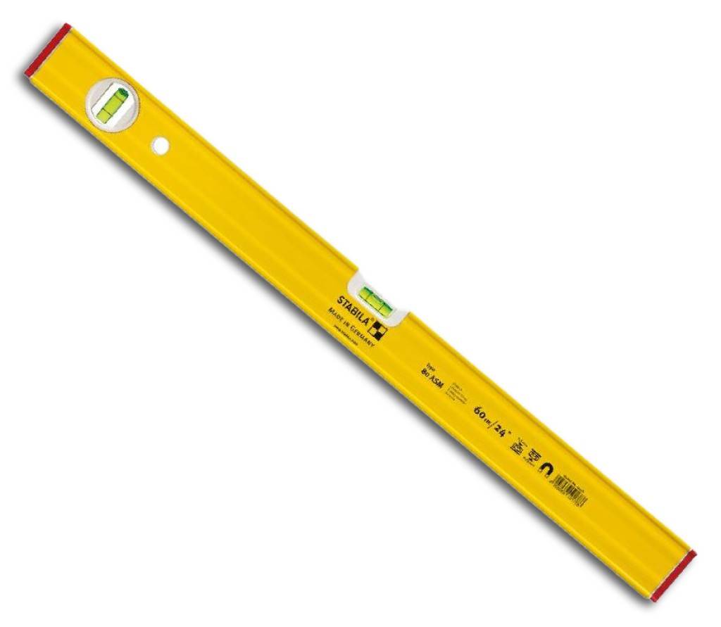 Wasserwaage Type 80 ASMLeichtmetall-Rechteckprofil, längs geripptMit 1 Horizontal- und 1 VertikallibelleMit extrastarken Seltenerd-Magneten, 5-mal