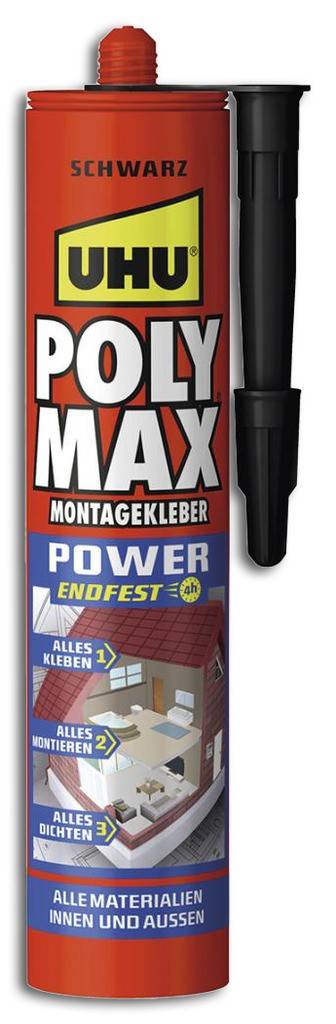 UHU POLY MAX EXPRESSProduktbeschreibung Universeller Dicht-Klebstoff einkomponentig Für Karosserie- und Fahrzeugbau, Metall- und Maschinenbau s