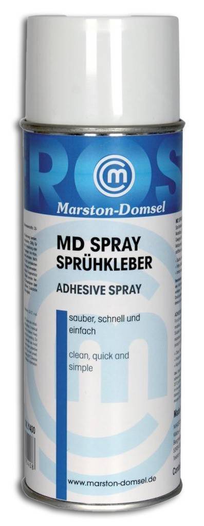 MD-Spray SprühkleberProduktbeschreibung Löst Klebeprobleme in den Bereichen Kfz., Handwerk, Modellbau, Do-it-yourself, Hobby und Haushalt Kleb