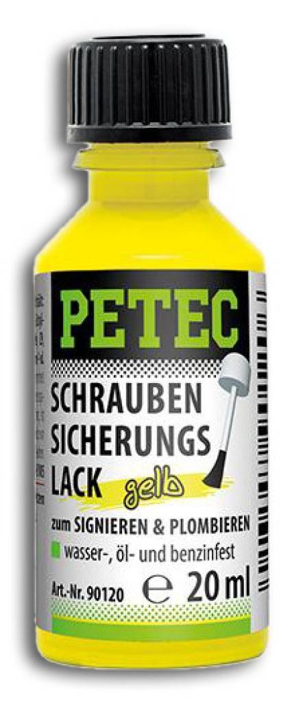 SchraubensicherungslackEigenschaften Zum Markieren und Plombieren Gute Haftung Sehr schnelle Trocknungszeit Beständig gegen Wasser, Kraft