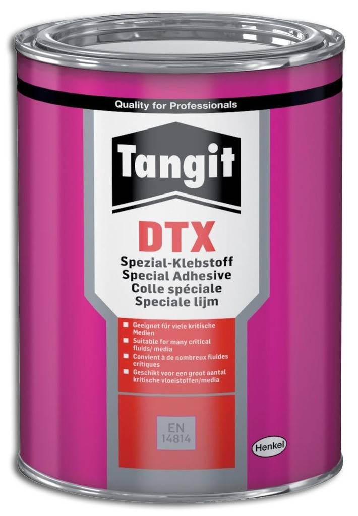 Tangit DTX Spezial-Klebstoff Zur Klebung von thermoplastischen Rohrleitungssystemen aus PVC-U und PVC-C unter Druckanwendung gem. EN ISO 15493 für