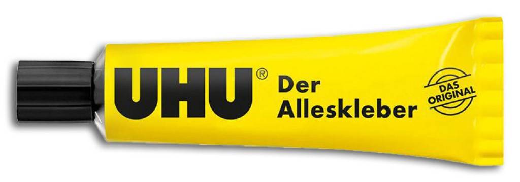 UHU ALLESKLEBERFlüssiger Kunstharzklebstoff für schnelle und glasklare Klebungen im Haushalt, Büro, beim Modellbau, Basteln usw.Klebt schnell und