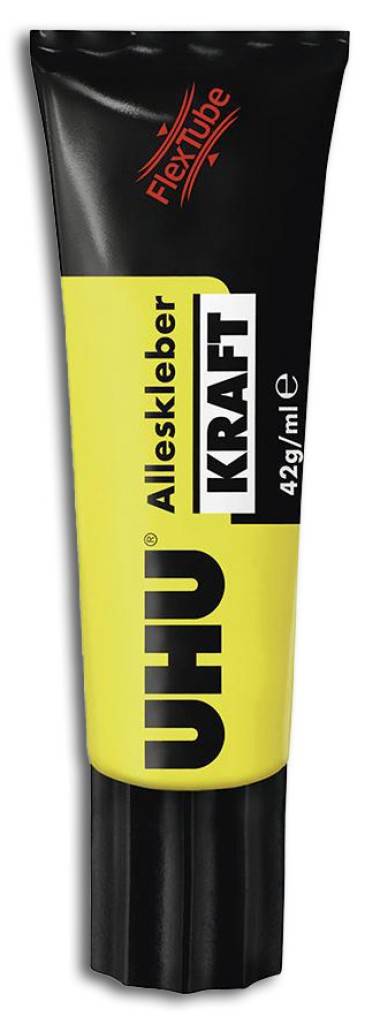 UHU ALLESKLEBER KraftProduktmerkmale Für schnelle und superstarke Klebungen Für glasklare Klebungen Für sichtbare Fugen und transparente M