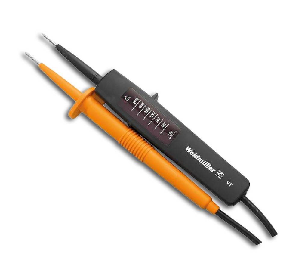 Spannungsprüfer VTAusführungGeprüft und zugelassen nach EN/IEC 61243-32015-08 VDE 0682-401, zweipolig. Gehäuse aus schlag- und bruchfestem Kunstst