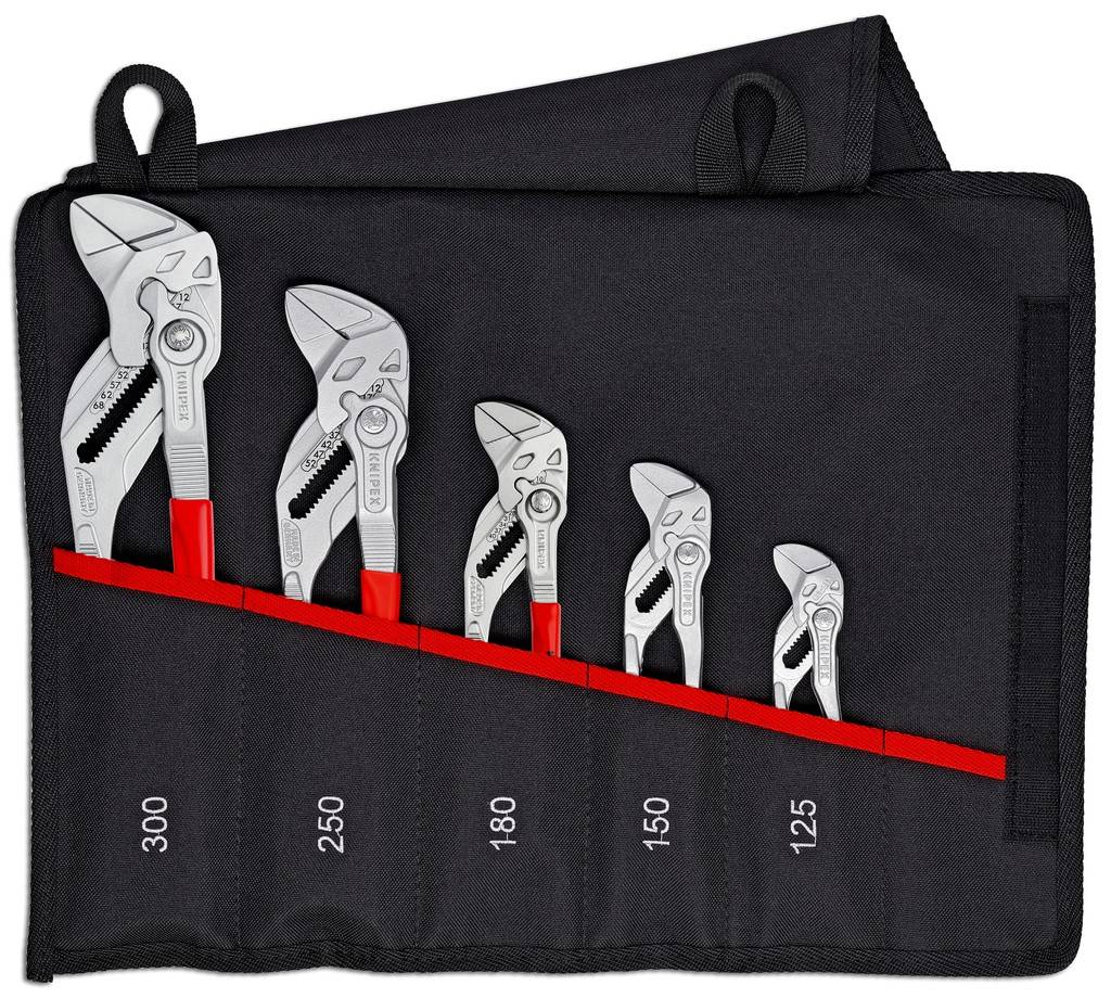 00 19 55 S4 Zangenschlüssel-SetZangenschlüssel von KNIPEX sind hervorragend geeignet zum schonenden Greifen, Halten, Pressen und Biegen von Werkstü