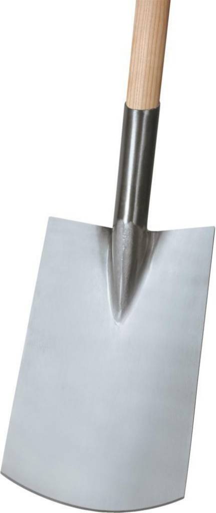 Rohrdüllspaten Gärtner Form, poliert ImportPoliertMit T-Stiel 850 mm
