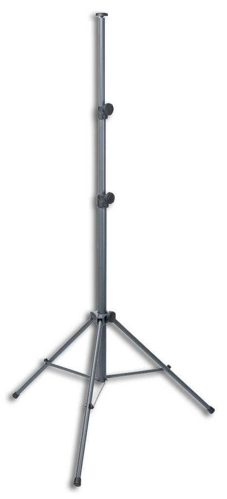 StativAusführung Höhenverstellbar im Bereich von 1,35 bis 3 m, Gewicht 6 kg. Kabelclip zur Befestigung des Kabels an einem der drei Beine. Die beige