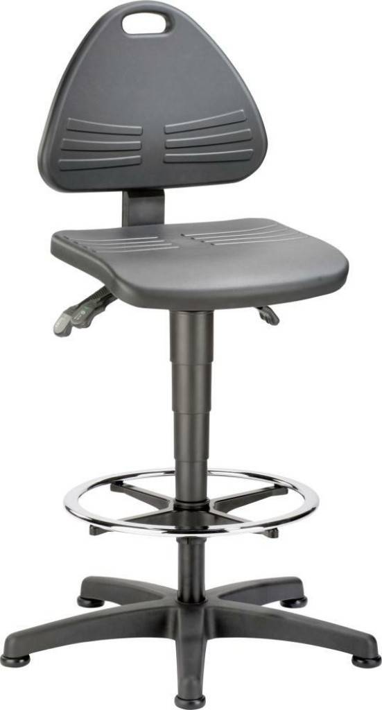 bimos Isitec 3, Arbeitsstuhl mit Gleitern und FußringProduktmerkmale Qualität, Flexibilität, attraktiver Preis Sitz und Lehne Soft Touch Inte