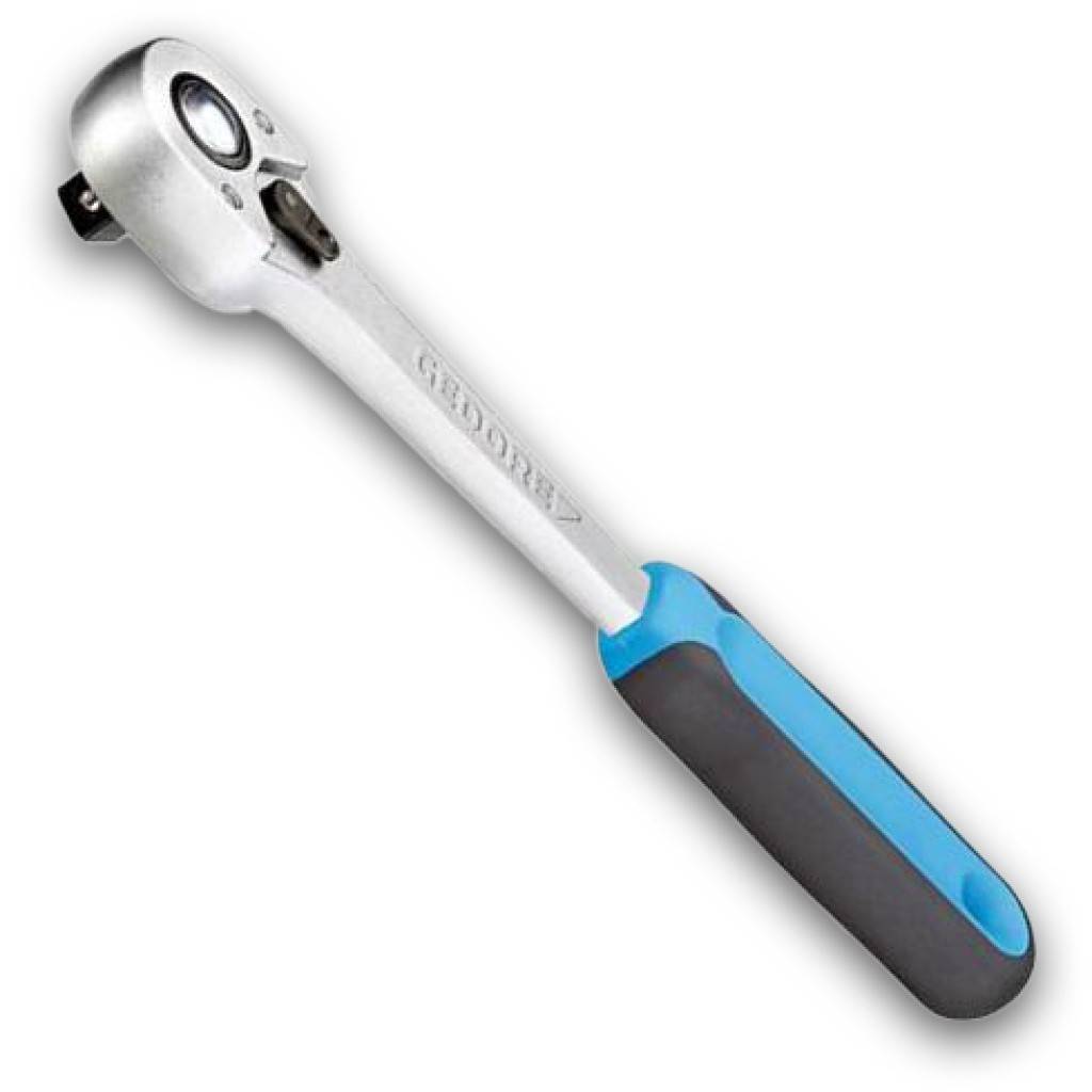Hebelumschaltknarre 3/8", 32-fach verzahntAusführungDIN 3122 D 10 ISO 3315, mit Kugelarretierung und Umschalthebel.Produktdetails 3093 U-10 Au