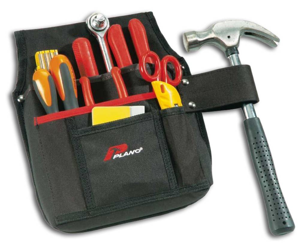 Werkzeug-Gürteltasche mit Hammerschlaufe, großAusführung Aus verstärktem Polyester Mit integrierter Gürtelschlaufe Ausgestattet mit vers