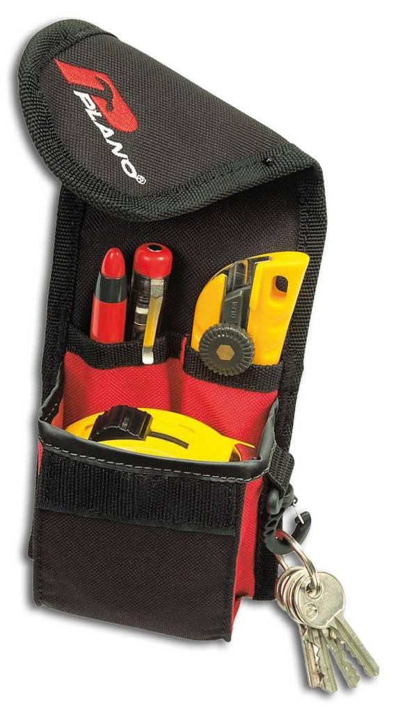 Werkzeug-Gürteltasche, kleinAusführung Aus verstärktem Polyester Mit breitem Klettverschluss Gürtelschlaufe und -clip Ausgestattet mit
