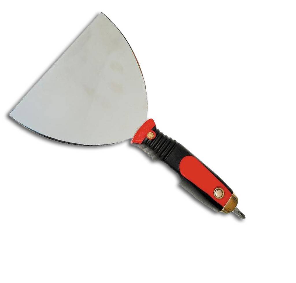 Spachtel mit BitBlatt aus Stahl, rostfrei2-Komponenten-GriffMagnethalter im Griff integriertLieferung Inklusive Bit für Kreuzschlitz-Schrauben PH