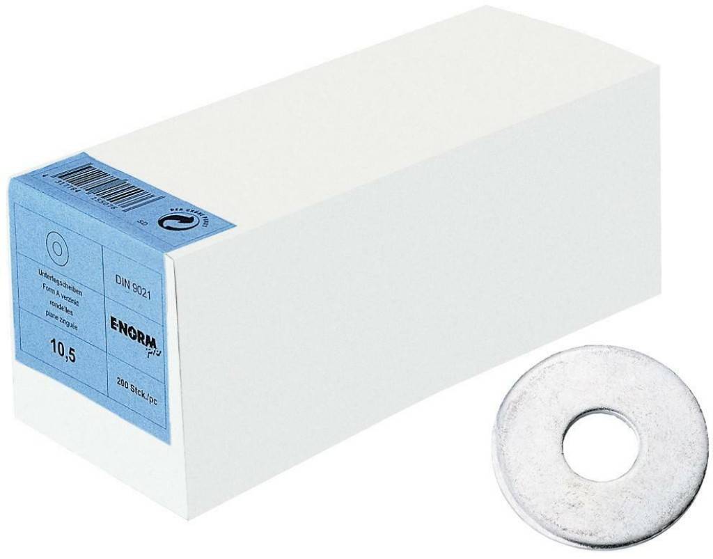 DIN 9021 gescheuerte U-Scheiben, verzinkt, Kleinpakete