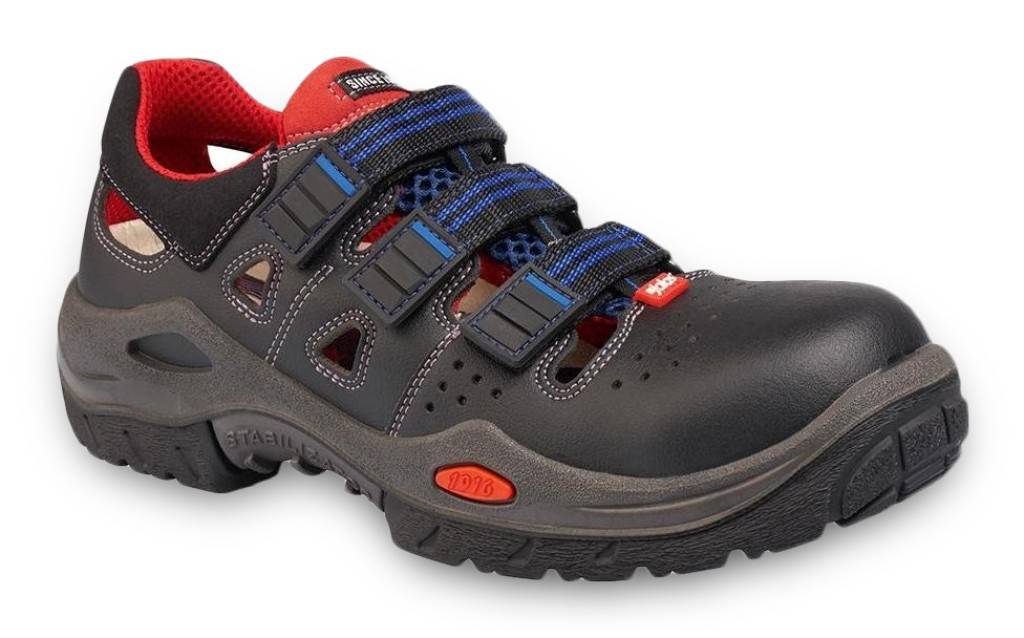 Sicherheitssandale, JALAS 3800R RESPIRO, S1 SRB ESDZulassung/Norm CE, EN ISO 203452011, S1, SRBAusführung Klettverschluss Einlegesohle mit zwei