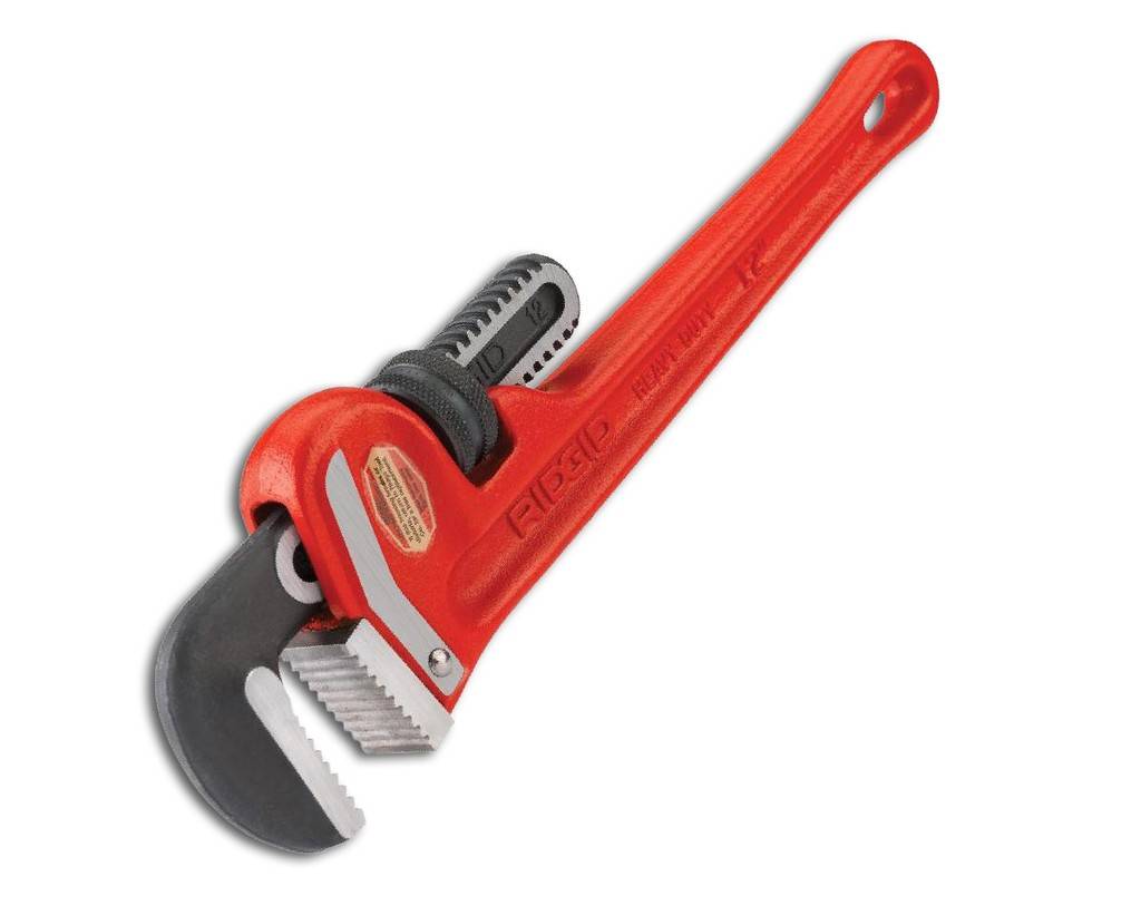 18" Gußeisen Rohrzange, gerade Griff auswechselbare wärmbehandle Backen, Kapazität 2 1/2"