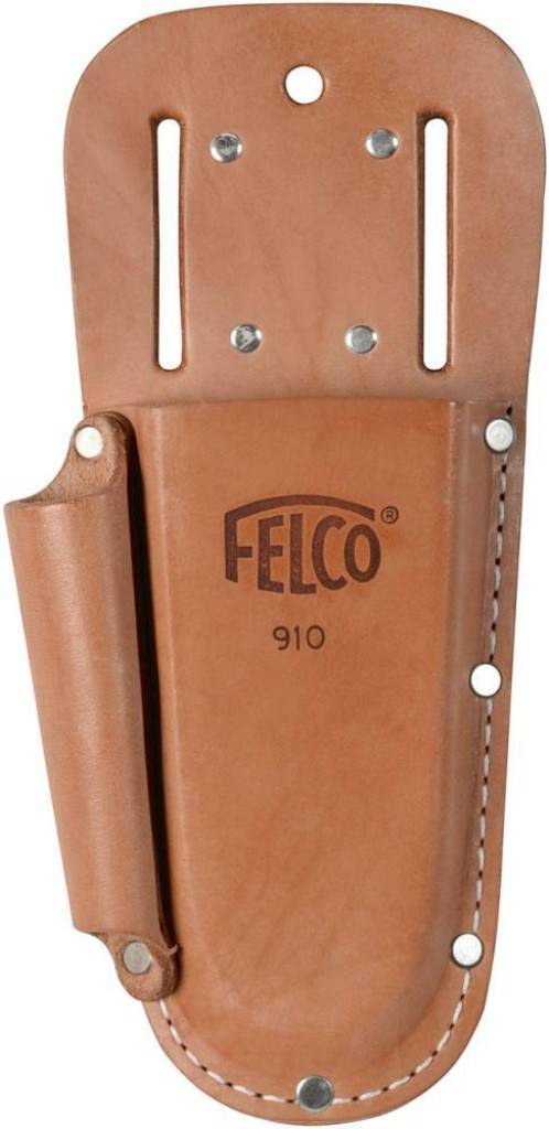 Baumscherenträger 910Etui aus echtem LederMit Schlaufe und KlammerZum Tragen am GürtelFarbe braun